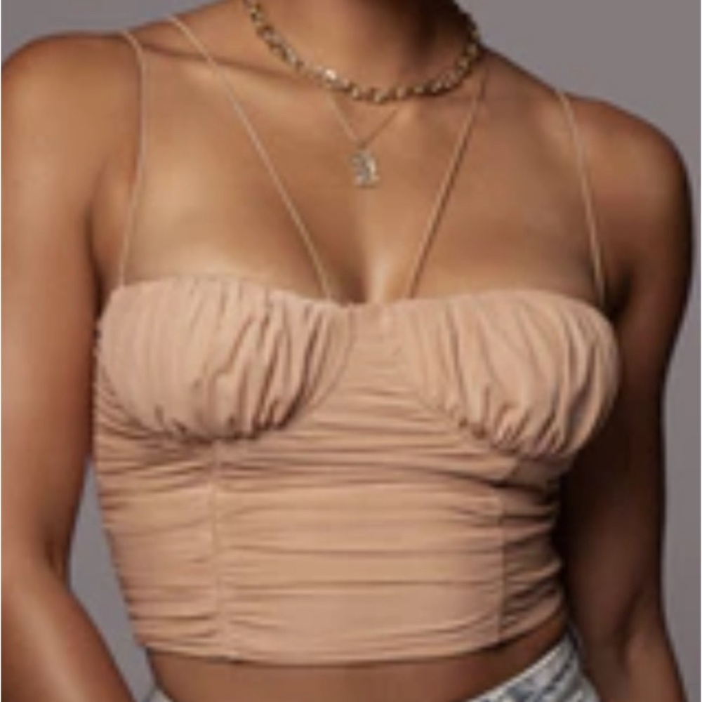JLUXLABEL nude love language top